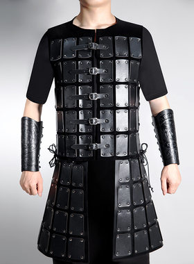 中世纪复古拼接骑士裙甲胸甲COS