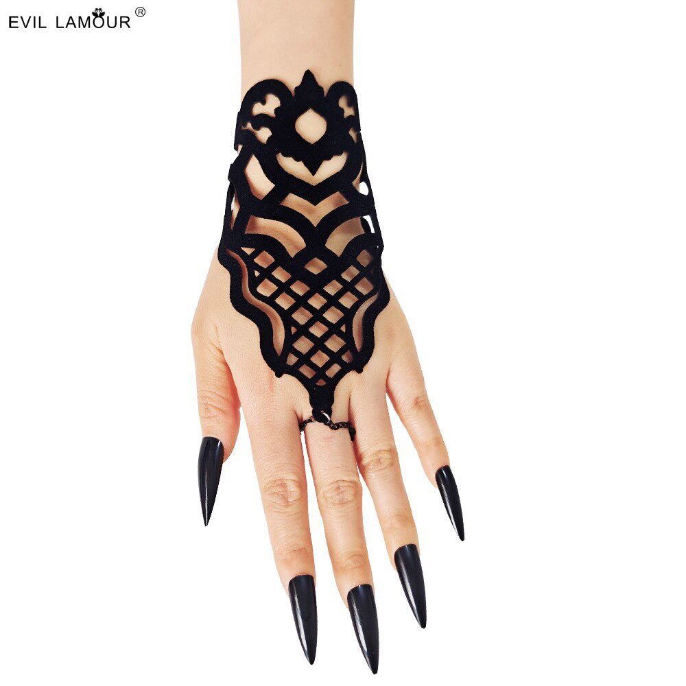 哥特朋克万圣节绒布手链