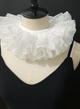 跨境   亚马逊速卖通蓬蓬领蕾丝假领子 舞台摄影道具