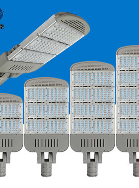 B款模组路灯50w100w150w200w250w300w外壳可调高杆灯60杆臂景观灯