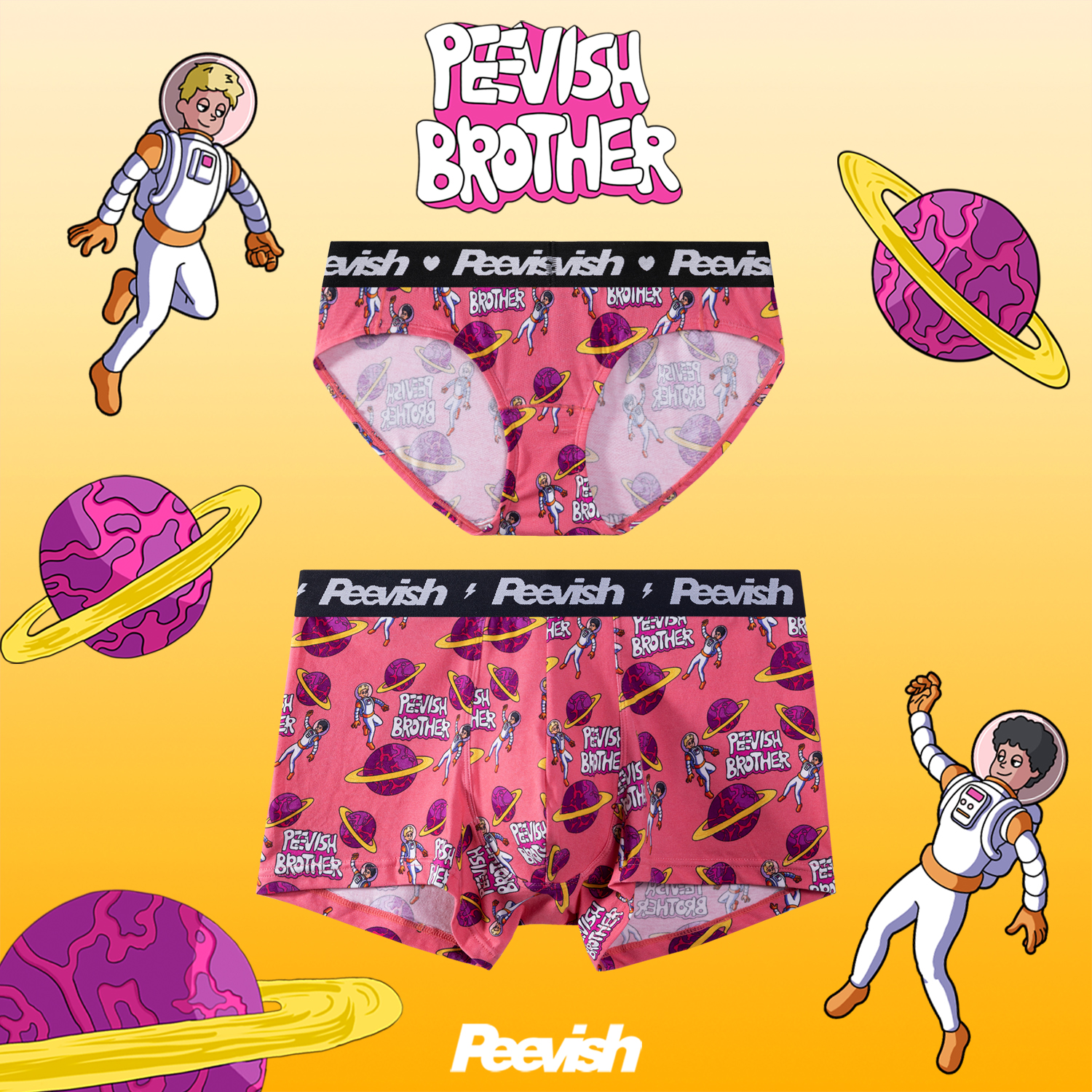 情侣抗菌平角内裤男生三角内裤女