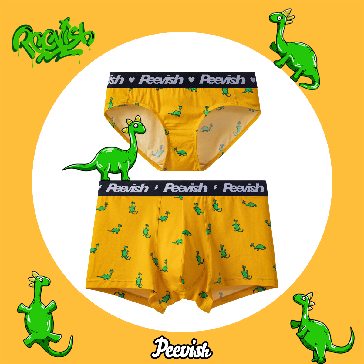 可爱情侣内裤男生女三角内裤