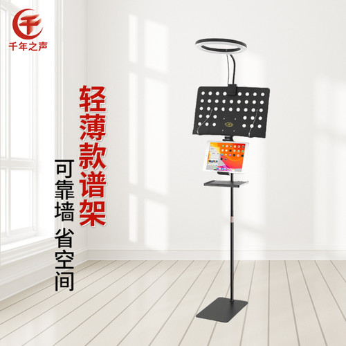 成人儿童靠墙谱架家用教学省空间