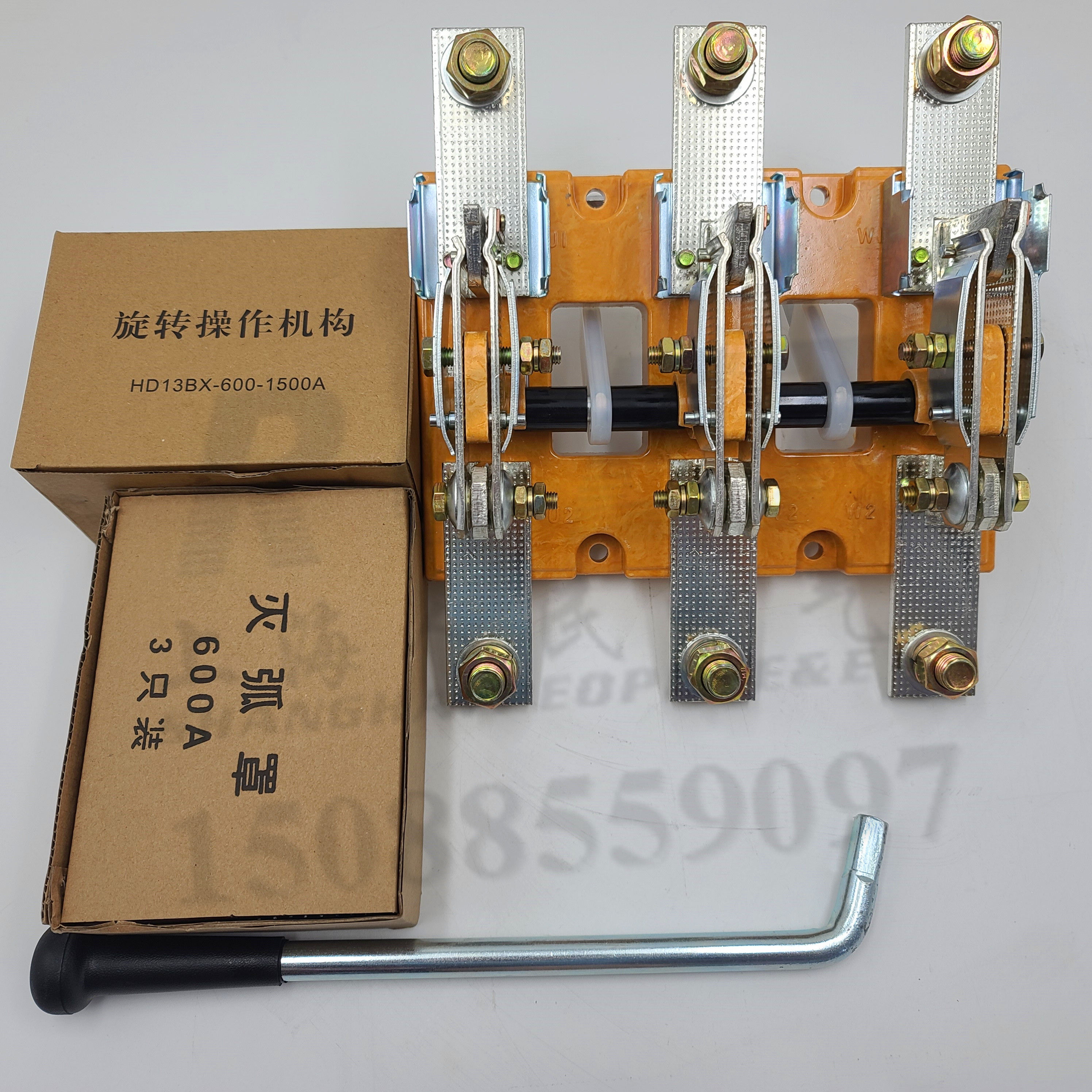 上海人民单投3级旋转式开启式刀开关HD13BX 600/3/31厚件紫铜GGD