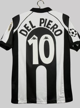 97 98 Retro ZIDANE Del Piero Soccer Jerseys
