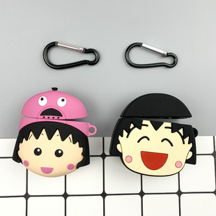 樱桃小丸子airpods12代保护套ins潮可爱苹果无线蓝牙耳机盒子硅胶