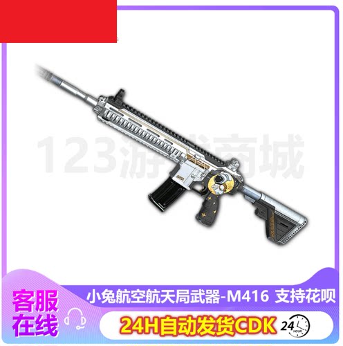 PUBG绝地求生枪皮肤小兔航空航天局武器兔子M416/M4吃鸡兑换码CDK