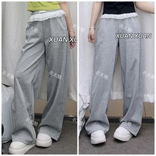 2026早春新款时尚百搭高腰显瘦直筒宽松阔腿裤女休闲裤爆款女装