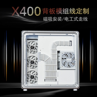 X400机箱背板模组线定制 机箱背面理线方案 水电式灵魂走线