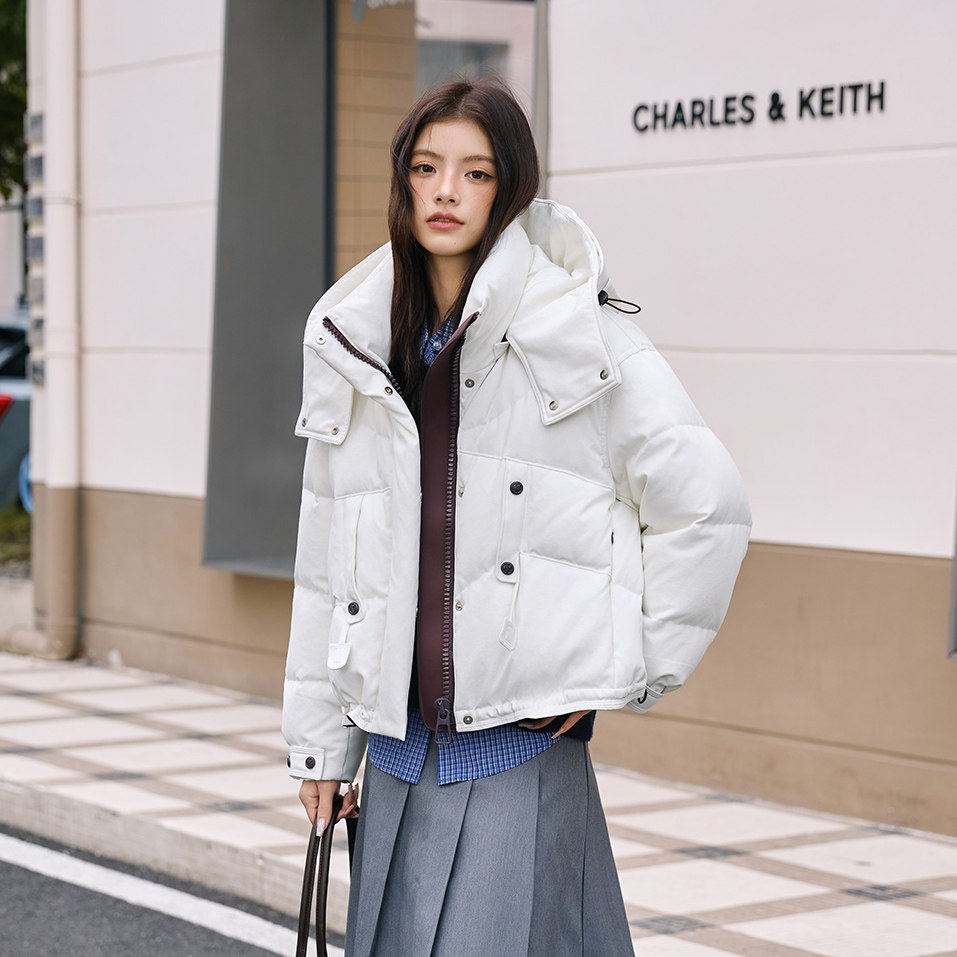 【甜甜粉丝专享】2025冬季羽绒服中空纱连帽保暖外套265127,女装/女士精品,羽绒服,淘宝优惠券,粉丝福利购,淘宝优惠卷