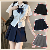 jk裙 jk制服学院风校供感八箱裙多色百搭款 花千猪原创 箱褶纯色裙