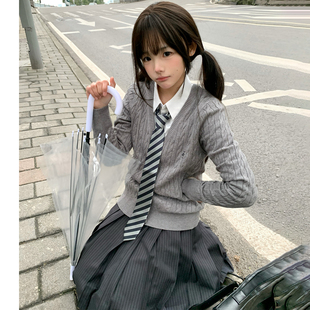 花千猪新品 小芝麻花毛衣 JK多色款背心针织毛衣jk制服百搭上衣