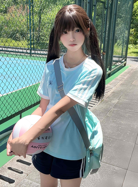 花千猪原创 小跃夏运动服 jk制服圆领体操服学院风运动休闲款套装