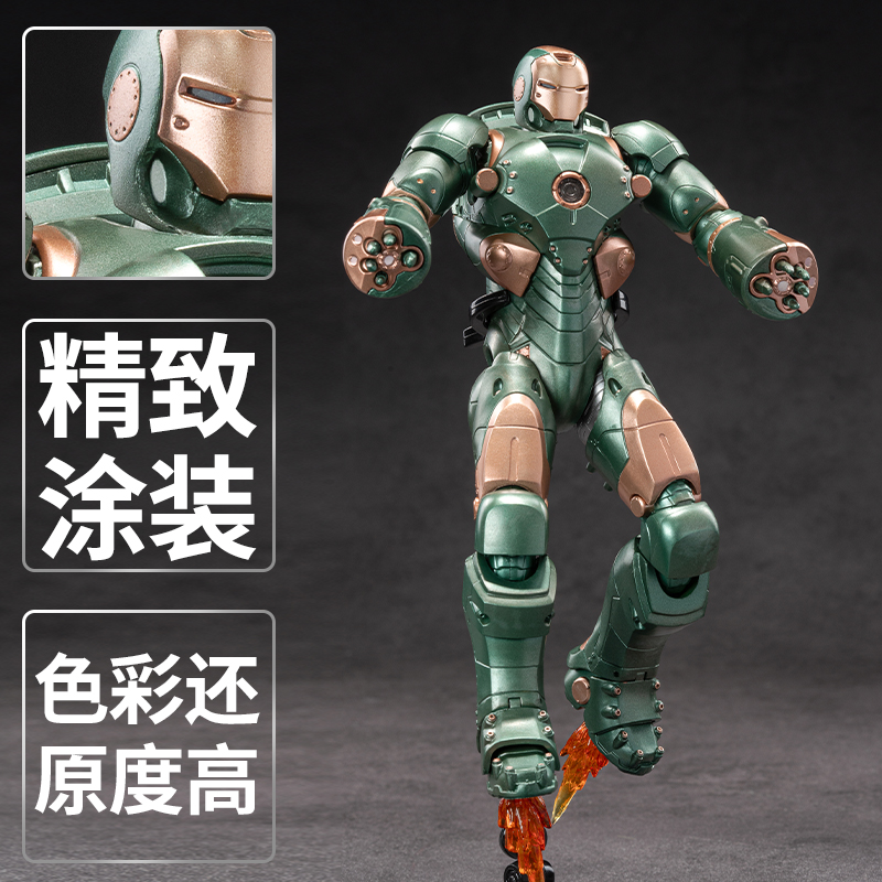 中动正版漫威钢铁侠MK37手办复仇者联盟关节可动人偶机甲摆件玩具