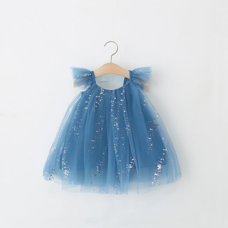 女童夏季薄款吊带连衣裙婴儿新款0一4岁小宝宝蓬蓬裙女孩公主裙潮