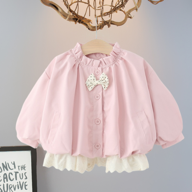 儿童宝宝春秋装时髦洋气风衣