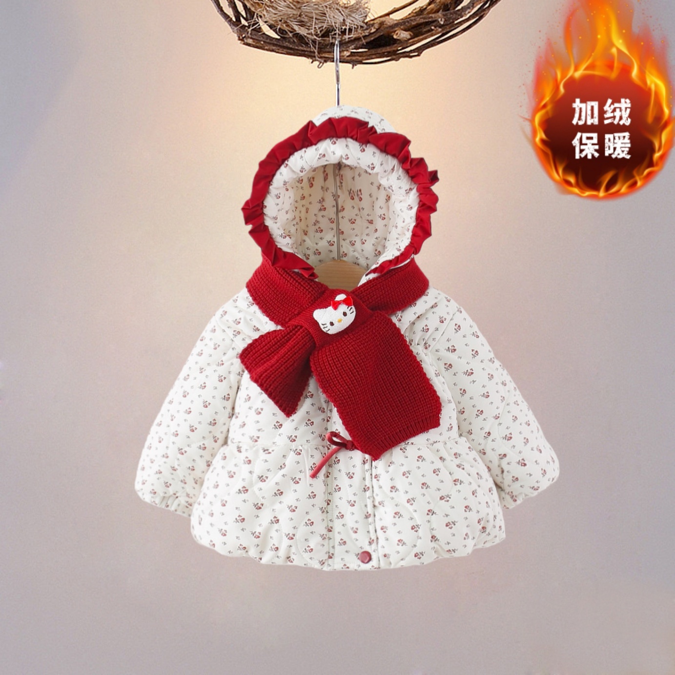 婴儿冬装棉衣加厚外套