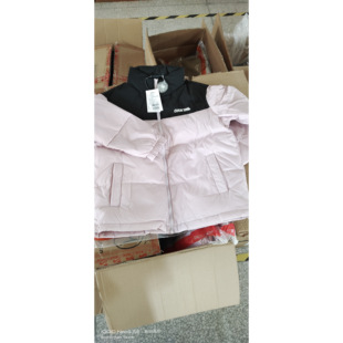 贵人鸟羽绒服拼接撞色羽绒服女短款立领加厚保暖棉服外套冬季新款