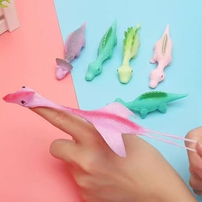 【10只装】粘墙弹射恐龙创意解压玩具互动弹射玩具有意思的小玩具