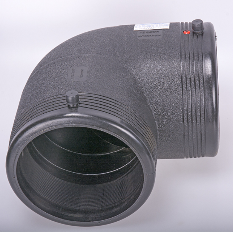 hdpe电熔配件钢丝网骨架管电熔管件 90度直角弯头 l50-355管件