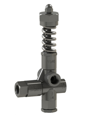 高压柱塞泵调压阀VB40水流量40L-390Bar泵头附件喷雾机安全阀配件