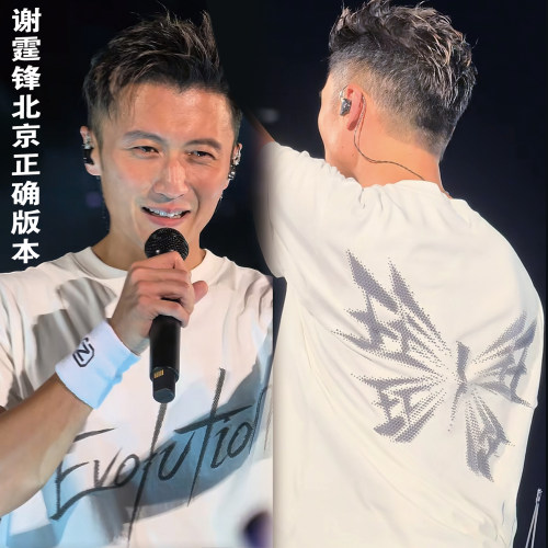 北京谢霆锋演唱会同款T恤情侣款周边进化应援Evolution棉短袖衣服