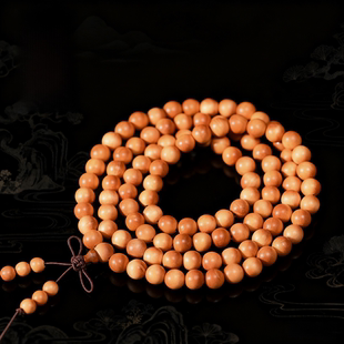 印尼柏木檀香木原木圆珠108颗佛珠念珠手链摆地摊礼品手串批发
