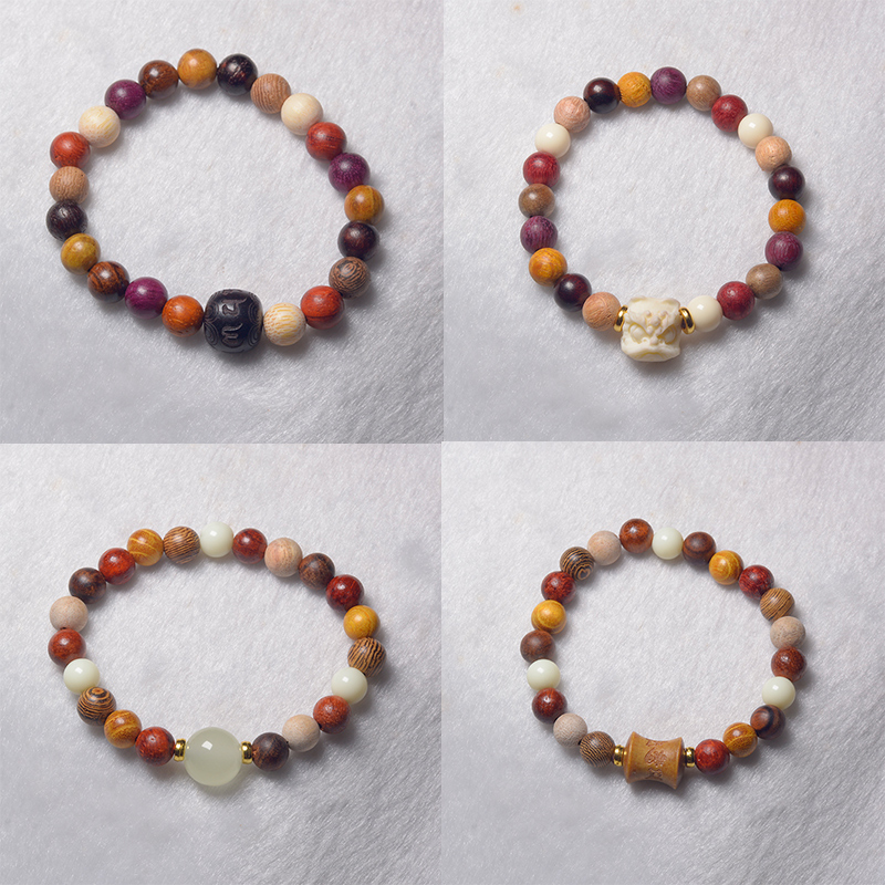 配饰象牙果吉方圆手串手链