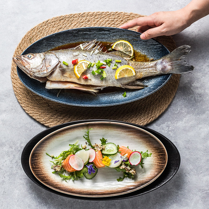 特别好看的盘子高级感商用轻奢