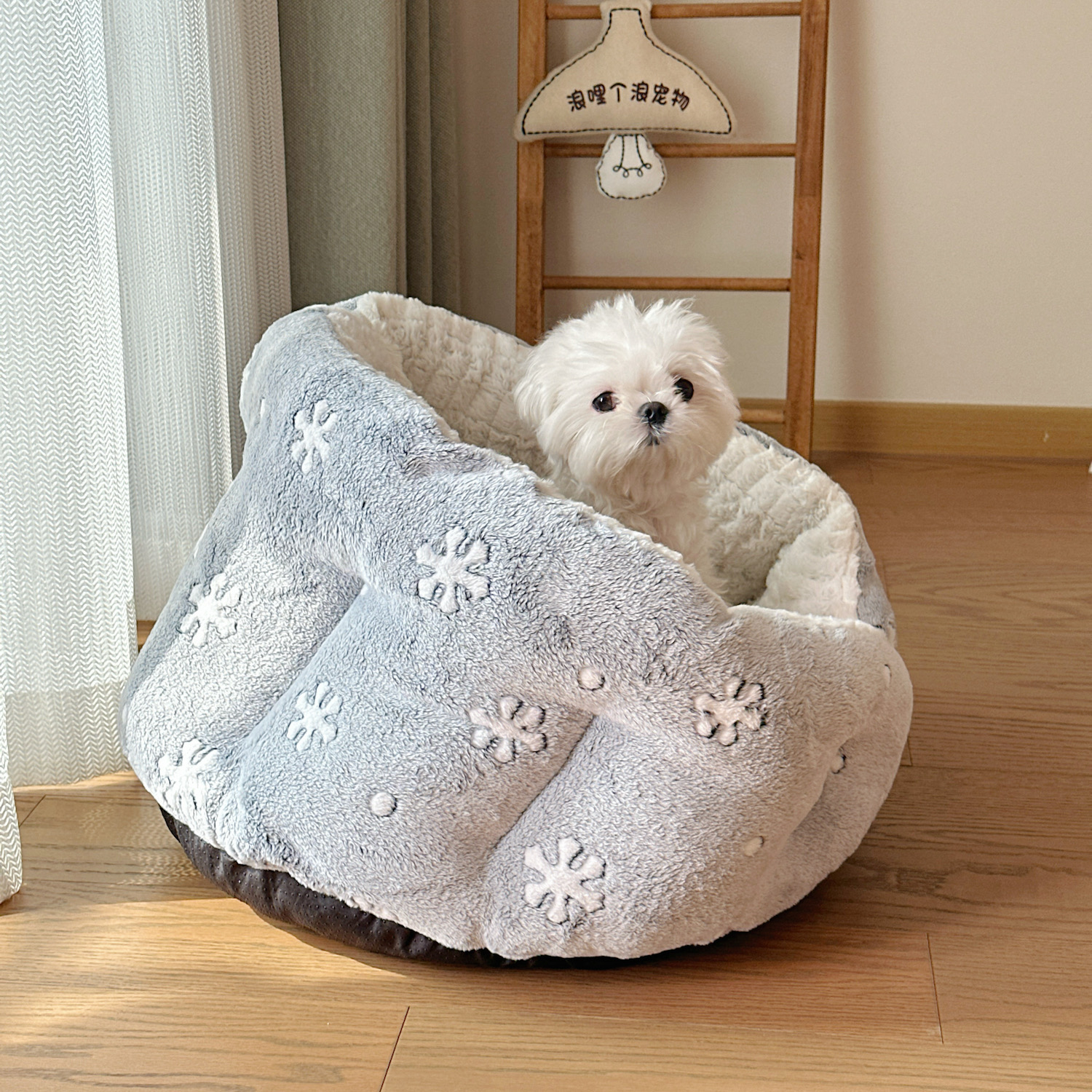 包围式封闭式狗窝猫窝小狗幼犬狗床帐篷安全感小屋加厚马尔济斯窝