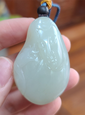 新疆和田白玉籽料观音挂件项链手链平安锁戒指耳环吊坠XX08113
