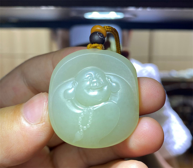 新疆和田白玉籽料佛 观音挂件吊坠宝宝锁平安扣手镯手链xd01018