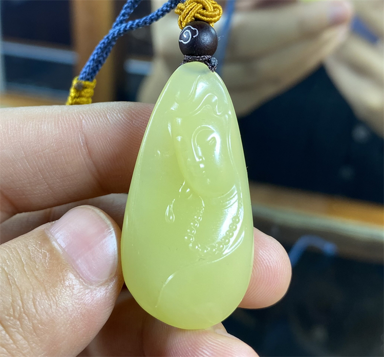 新疆和田玉黄玉挂件吊坠手链项锁佛观音宝宝锁平安扣佛xx01092