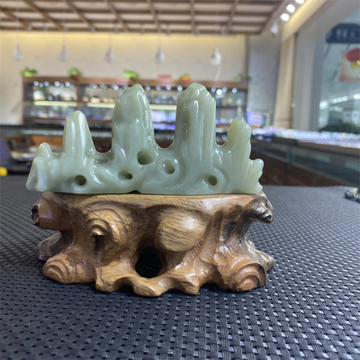 新疆沙枣青籽料手链项链平安扣