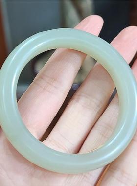 新疆和田青白玉籽料手镯耳坠项链财神关公貔貅生肖项链xx07051