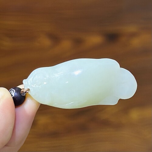新疆和田白玉山料金鱼吊坠ld02009