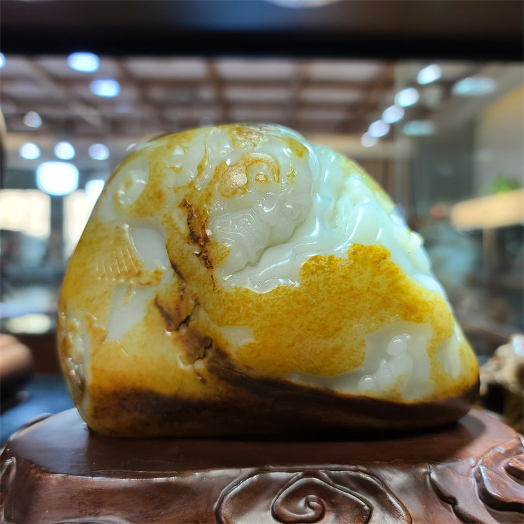 新疆和田白玉籽料贪嗔痴摆件观音佛手镯宝宝锁    ld13014