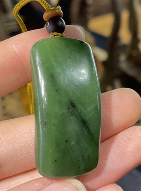 新疆和田碧玉平安无事手牌手链项链挂件吊坠宝宝锁平安扣ld06041