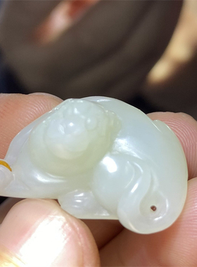 新疆和田白玉籽料貔貅吊坠项链手链耳坠戒指吉祥挂件 ld14067