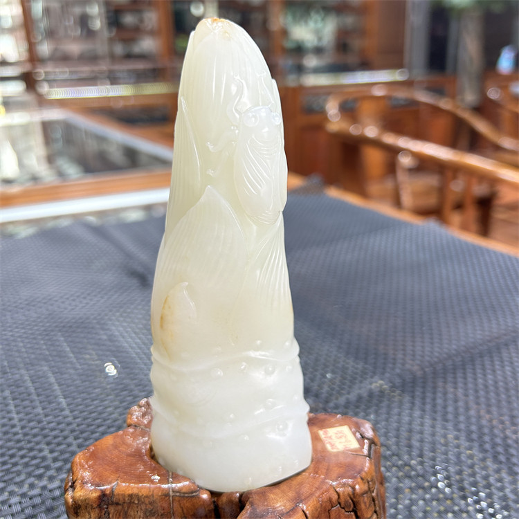 新疆和田白玉摆件一鸣惊人    弥勒佛观音挂件吊坠  W