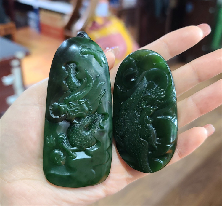 新疆和田碧玉籽料龙凤牌把件手镯项链手链挂件戒指 xxbxg19027