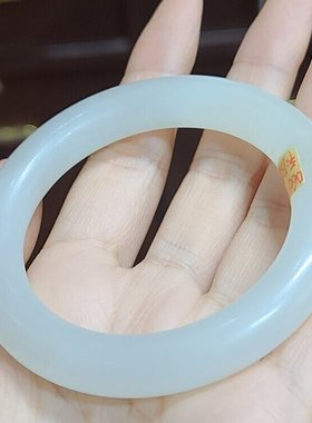 新疆和田白玉山料手镯宝宝锁平安扣挂件吊坠xx06045