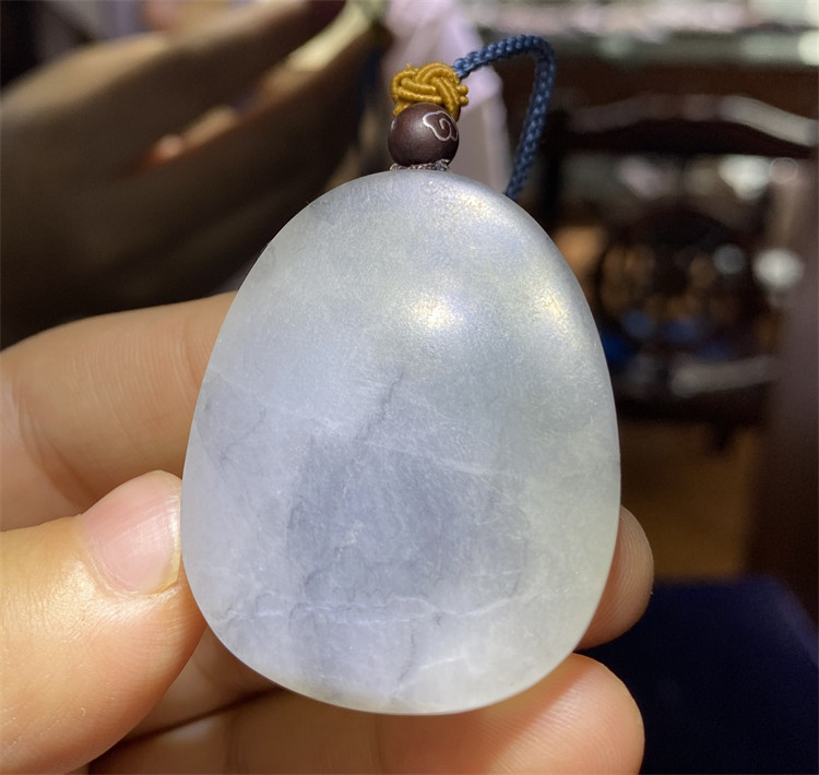 新疆和田青花籽料平安无事牌挂件吊坠宝宝锁观音佛如意xd12014