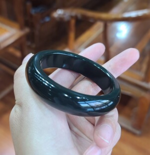 新疆和田黑羊脂籽料手镯 平安扣宝宝锁观音弥勒佛挂件摆件