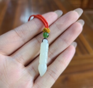 【福利】白玉籽料 妙笔生花   挂件吊坠吉祥如意宝贝儿童学生礼物