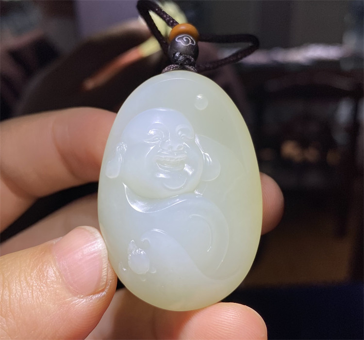 新疆和田白玉籽料佛挂件吊坠观音财神宝宝锁平安扣戒指ld08087