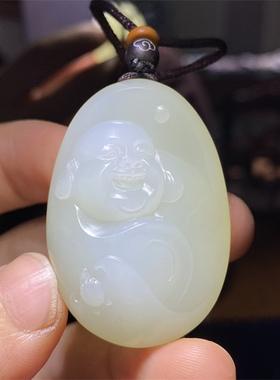 新疆和田白玉籽料佛挂件吊坠观音财神宝宝锁平安扣戒指ld08087