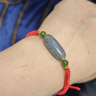 【和田春节福利】新疆和田青花籽料勒子手链手链-小石头和田玉