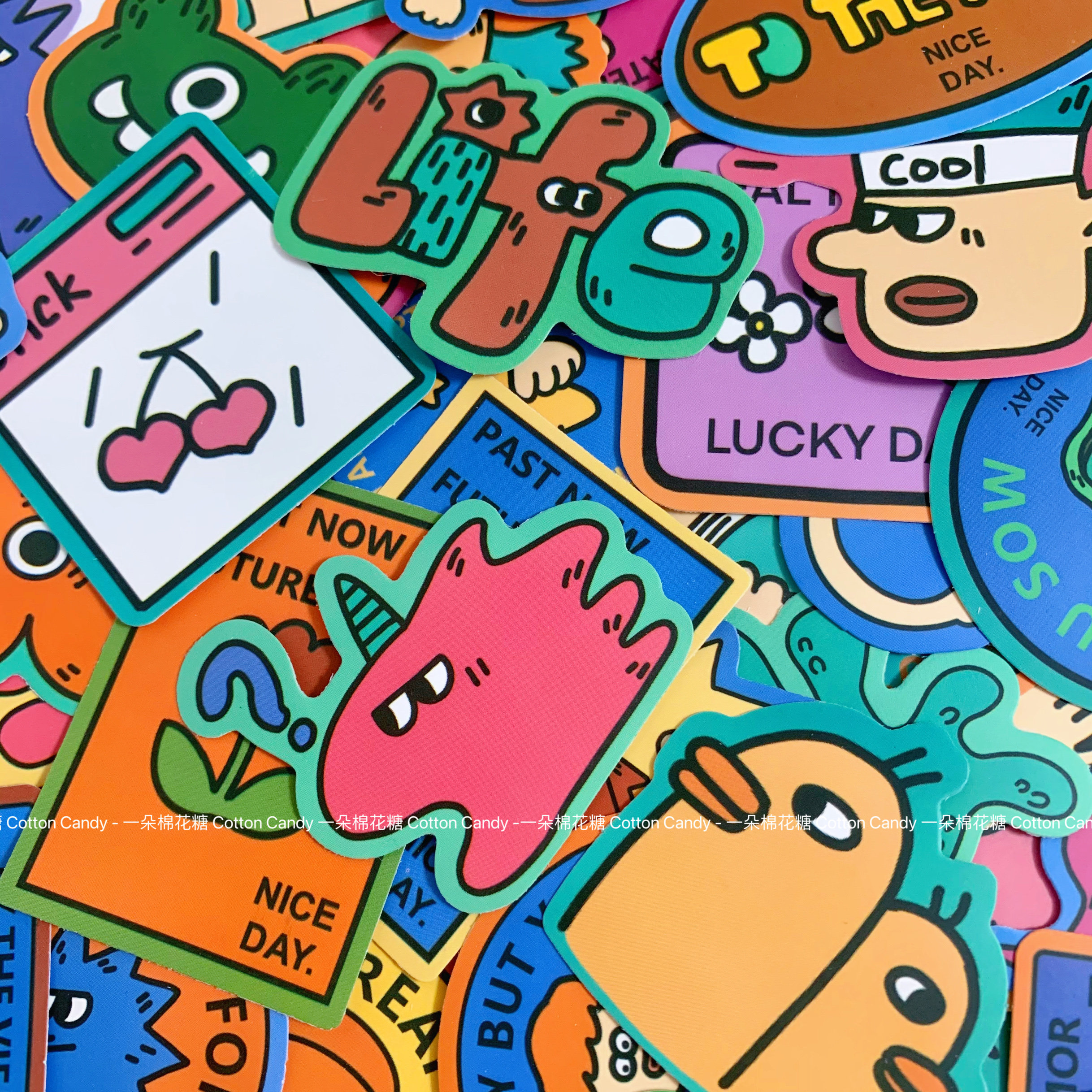 CottonCandy-韩国丑哭了小怪物装饰水杯手机Ipad手账防水小贴纸