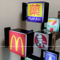 CottonCandy- Atmosphere Fast Food Convenience Store light box, magnetic fridge magnet, Mini Light board, Miniature Illuminated storefront sign thumbnail 8
